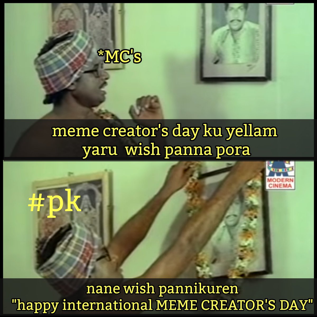 Vj_pradeep63's tweet photo. Happy #Meme_Creator's Day 😍🔥

Kill Them with Your Success🔥
Bury Them With Your Smile 🤗

#MemeCreatorsDay #Master #StayHomeStaySafe https://t.co/MfBaJTcOXc
