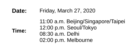 PacBio's tweet photo. For our far-flung friends in Tokyo, Taipei, Delhi, Melbourne and beyond: We're bringing the latest updates on #SMRTSequencing to you live, in your time zones! Sign up to hear from our experts, @nothingclever @drsarahdoom and @acarroll_ATG on Friday https://t.co/3PqoOQDkCV https://t.co/9VWIB1LCgR