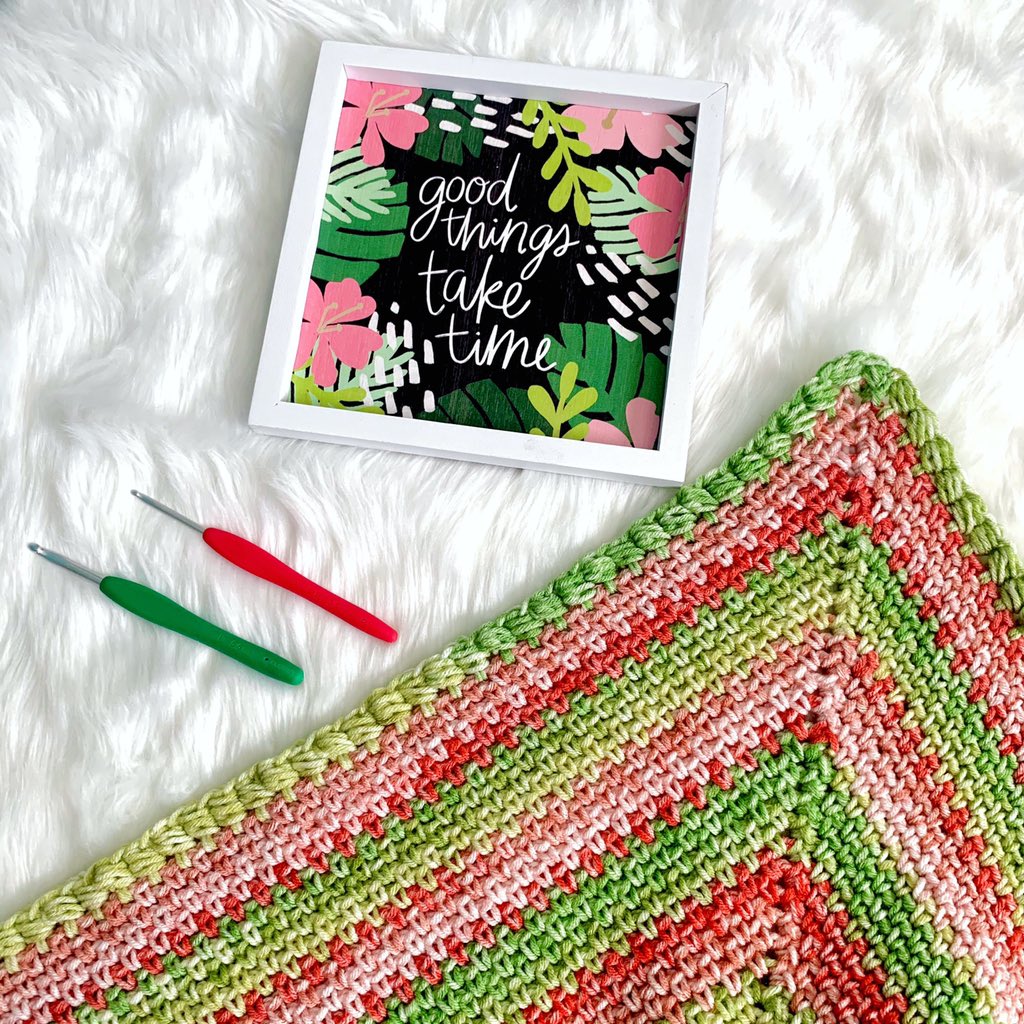 okblingnthings's tweet photo. New pattern on the blog, The Watermelon Baby Blanket 🍉🍉🍉

#CloverUSA #Crochet #Blogger #New #CreativeLife #FreeCrochetPattern 

https://t.co/vS374VklAL https://t.co/L98XBPZZ5c