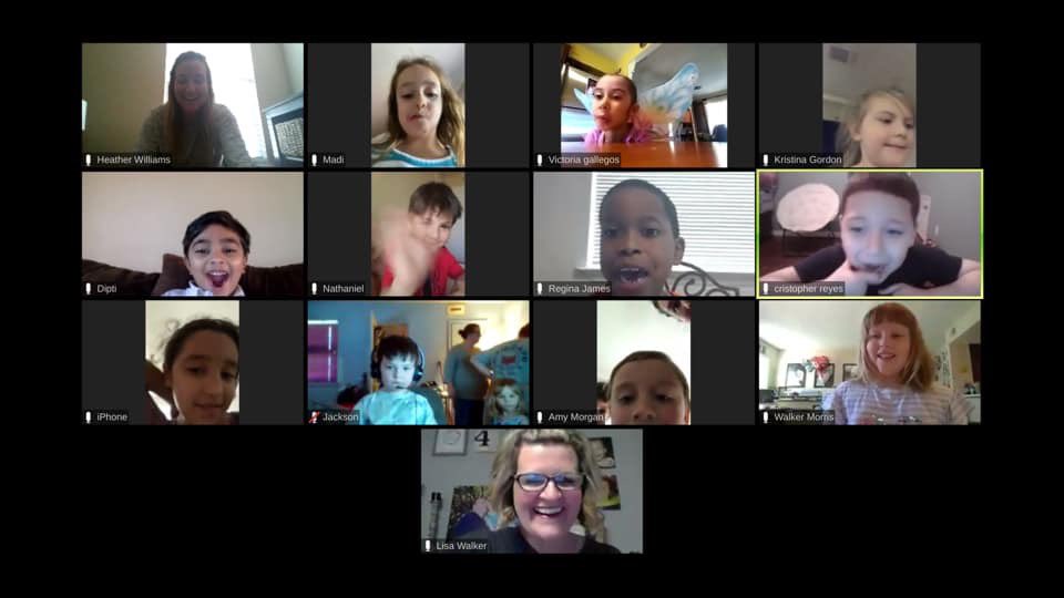 I am trying to pop in on zoom meet-ups. Bless Kinder Teachers everywhere. I saw missing teeth, dogs, flips, tricks, books, baby sisters, fairy wings, maybe parkour, dancing and who knows what else. I said “peace out” and left the teacher to the wildings! I ❤️them! <a href="/bisdhhe/">Holiday Heights</a>