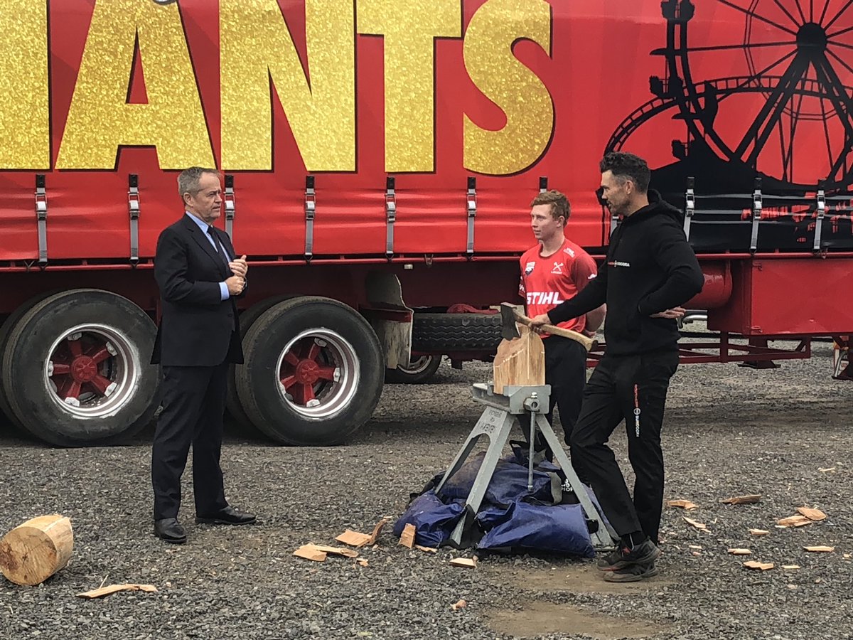 billshortenvcuc's tweet photo. In these tough #coronavirus times spare a thought for the woodchoppers, stunt bikers and travelling showpeople who provide so much joy but whose events &amp; livelihoods have ground to a halt. https://t.co/8aJT80Zxrx