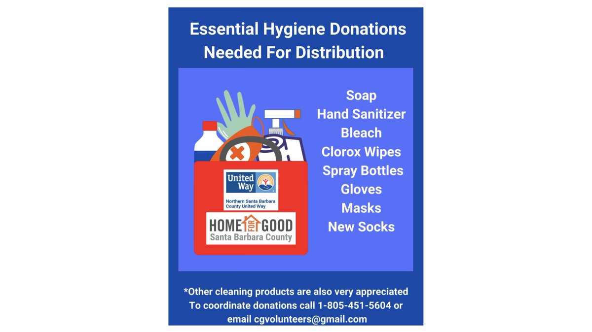 HomeForGoodSBC's tweet photo. Our Street Outreach Teams &amp; Emergency Shelter Partner Agency providers need your help! 

Questions? For countywide volunteer needs ➡️ https://t.co/M8l74I92t6 (COVID-19 Volunteer Needs) or 
cgvolunteers@gmail.com 805-451-5604
 
#SantaBarbaraCounty #give  #volunteer #LiveUnited https://t.co/I4CCemcXlD