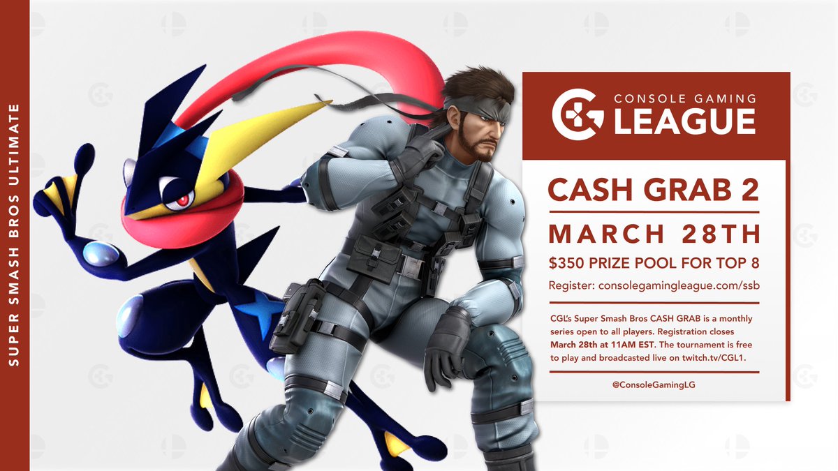 ConsoleGamingLG's tweet photo. Do you practice social distancing by sending your opponent to the blast zone or by gimping their recovery?
Sign up for our $350 WiFi Tournament this Saturday!
๐ด Free to Enter
๐ด Top 8 Payouts
๐ด Matches Streamed Live
JOIN TODAY! ๐ #CGLSmash
https://t.co/G6rAPoQ2yZ https://t.co/mr0JAYfyaN