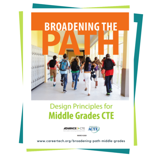 KGreen0922's tweet photo. March is Middle Level Education Month! New report by @CTEWorks and @actecareetech identify 10 design principles for high-quality #CTE programs in the middle grades #CTEWorks #MLEM20 https://t.co/Lc8vWZCDCf https://t.co/KfrqB4TqX6