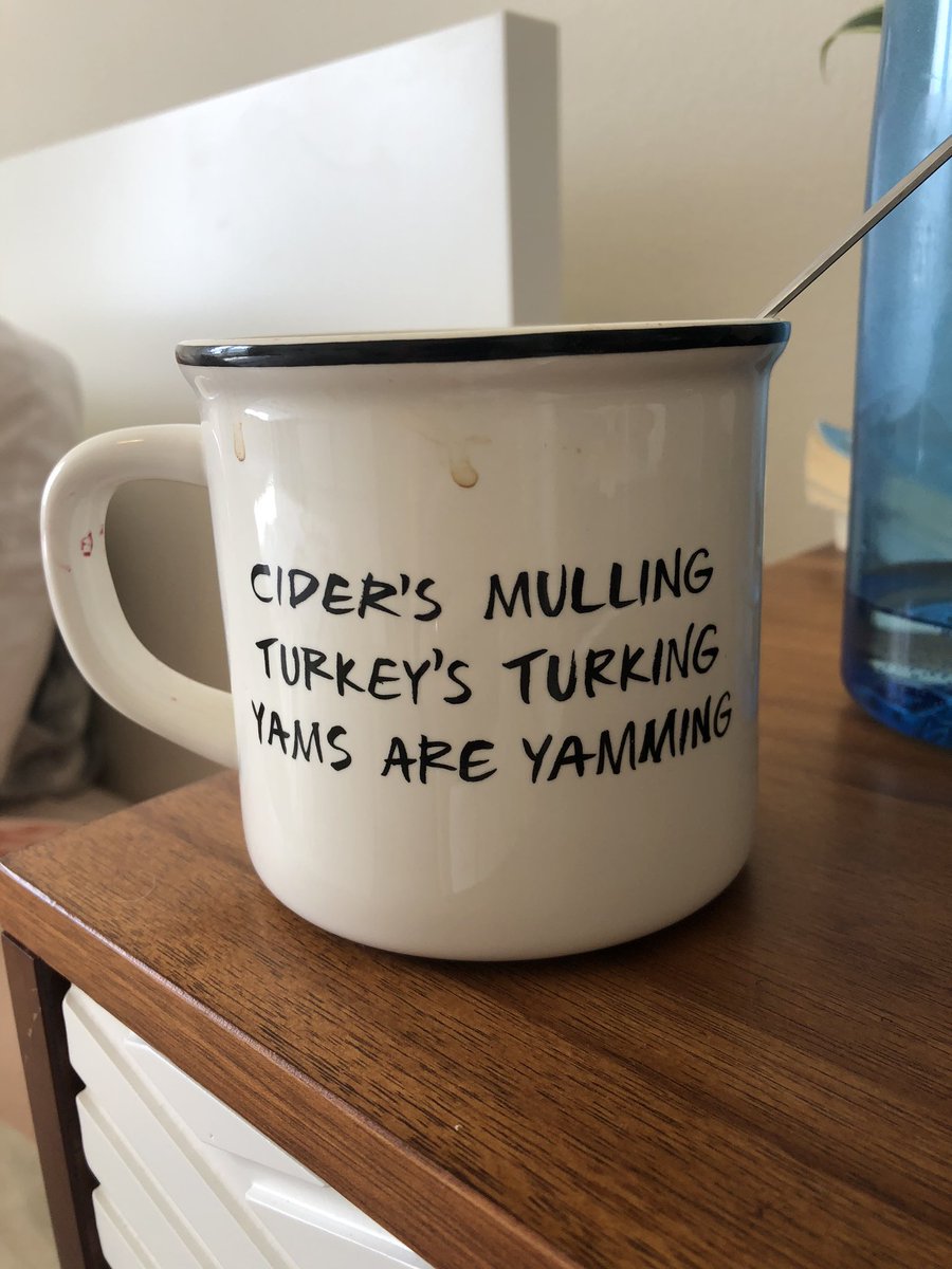 ginasuewhirl's tweet photo. Almost forgot about the #DailyMug! “So no one told you life was gunna be this way” is a little too on the nose right now.
But this is my roommates mug & I like it & I like her.
Honestly, I’m grateful for both of my roommates who have been so wonderful during our lockdown. https://t.co/as8tPmZu1H