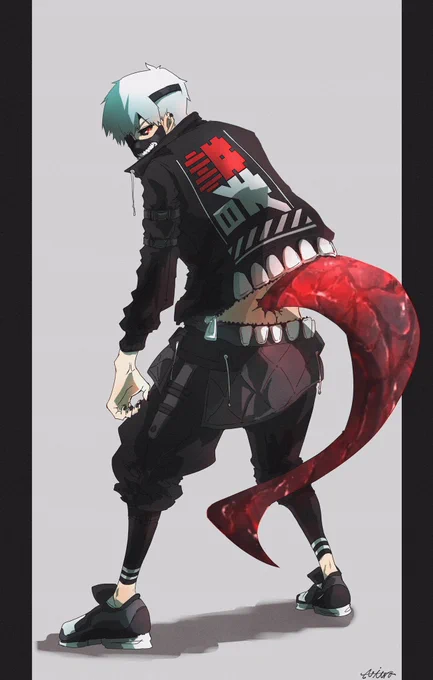 #東京喰種 #絵師さんと繋がりたい 東京喰種より金木を描きました。服とかカグネに拘ったので観て頂けると幸いです。中心にも回ります。 