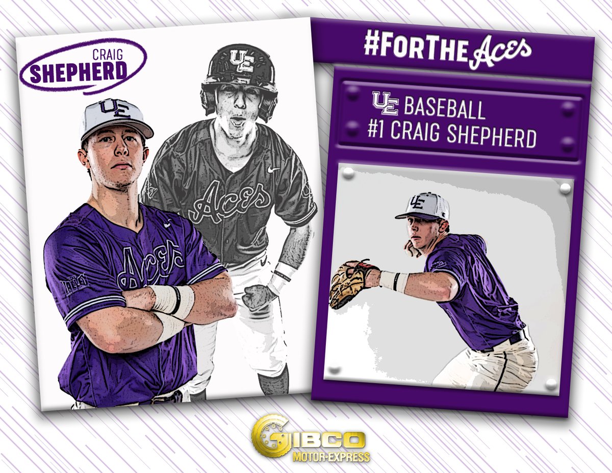 UEAthletics's tweet photo. Today's Player Spotlight is brought to you by Gibco Motor Express. 

🔶 Craig Shepherd
➡️ Baseball 
📍 Jasper, Ind.
📚 Exercise Science
⚾️ #ForTheAces https://t.co/6WPzBJqYDW