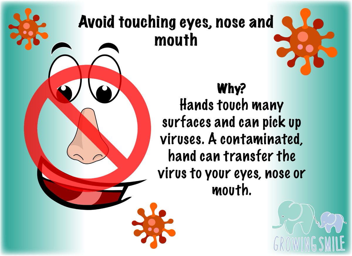 #COVID19FACTS Avoid touching eyes, nose and mouth!