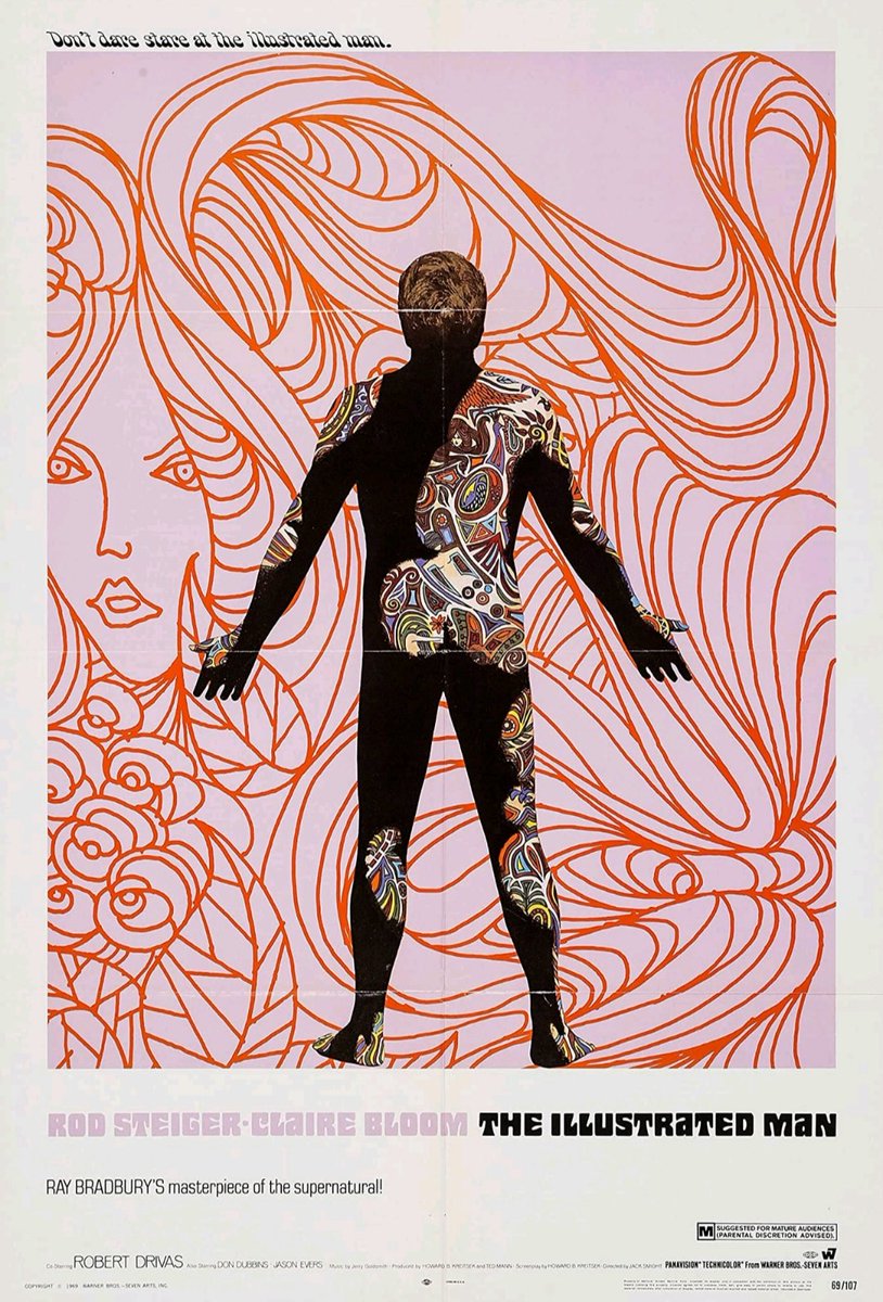 HorrorOrman's tweet photo. Released March 26, 1969.
#TheIllustratedMan
#RayBradbury
#scifi #sciencefiction #fantasy #drama #horror
#ShutInWithHorror https://t.co/539MQQ4d1l