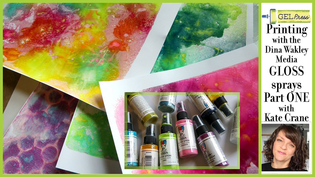 Kate Crane shows how to use the new <a href="/ranger_ink/">Red_Ink_Ranger</a> Dina Wakley Media GLOSS Sprays with #GelPress in Part ONE of this week's #fromPrintstoProjectwithGelPress video. Come 'have a play', work with what you have, or just relax and enjoy the video.  
youtu.be/YUhGorKSRZg