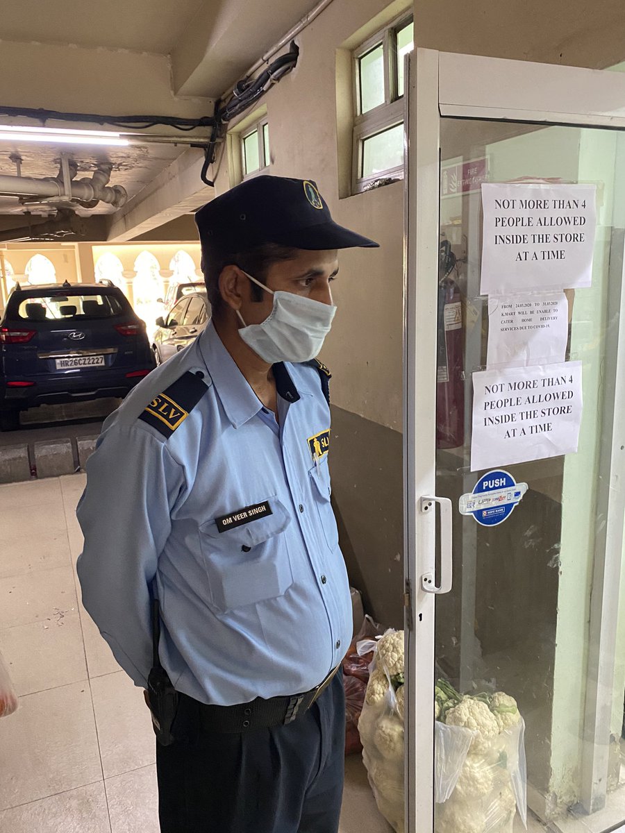 bhaskar_basu's tweet photo. Day 2 of #21daylockdown - went to the neighbourhood store for supplies. No panic. People were queuing up, the guard ensured entry of one person at a time. Store owner had sanitised the store, using gloves all the time. Bravo! https://t.co/1NhIrnPSiQ