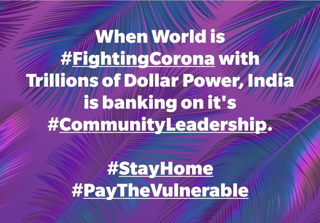 pandeyrs's tweet photo. Many Factories &amp; Establishments have come under #Existential threat due to #LifeThreatening #LockDown to #FightCorona, specially #SME'S.

It's Heartening to see most of the #Compassionate Leaders in my Industry are financially #SupportingTheVulnerables.

https://t.co/39TddZnK33 https://t.co/BBlPnxBpiD