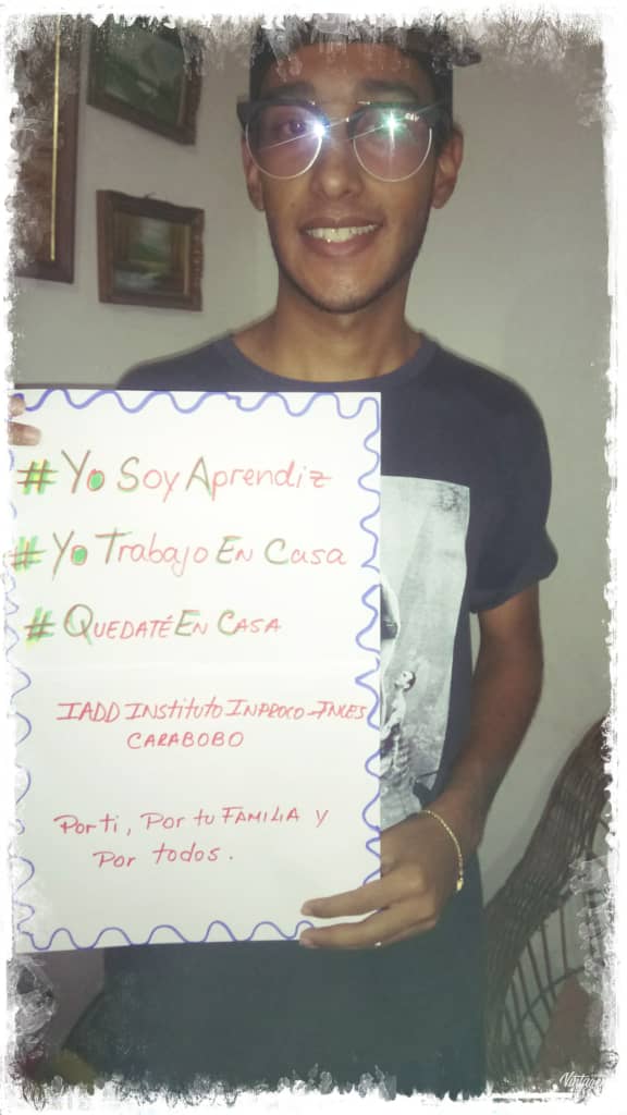 INPROCO1's tweet photo. @incescarabobo @inces.carabobo Nuestros Aprendices en Carabobo expresan su compromiso de #quedarseencasa #trabajandoencasa #portiyportodos https://t.co/7Hf6ayajjd