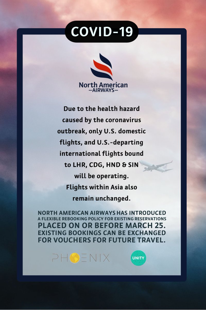 NorthAmAirways's tweet photo. Here is our response to #COVID19. Please, stay healthy, and always remember that we have always have your safety as our top priority. https://t.co/GOfDs4jkRw