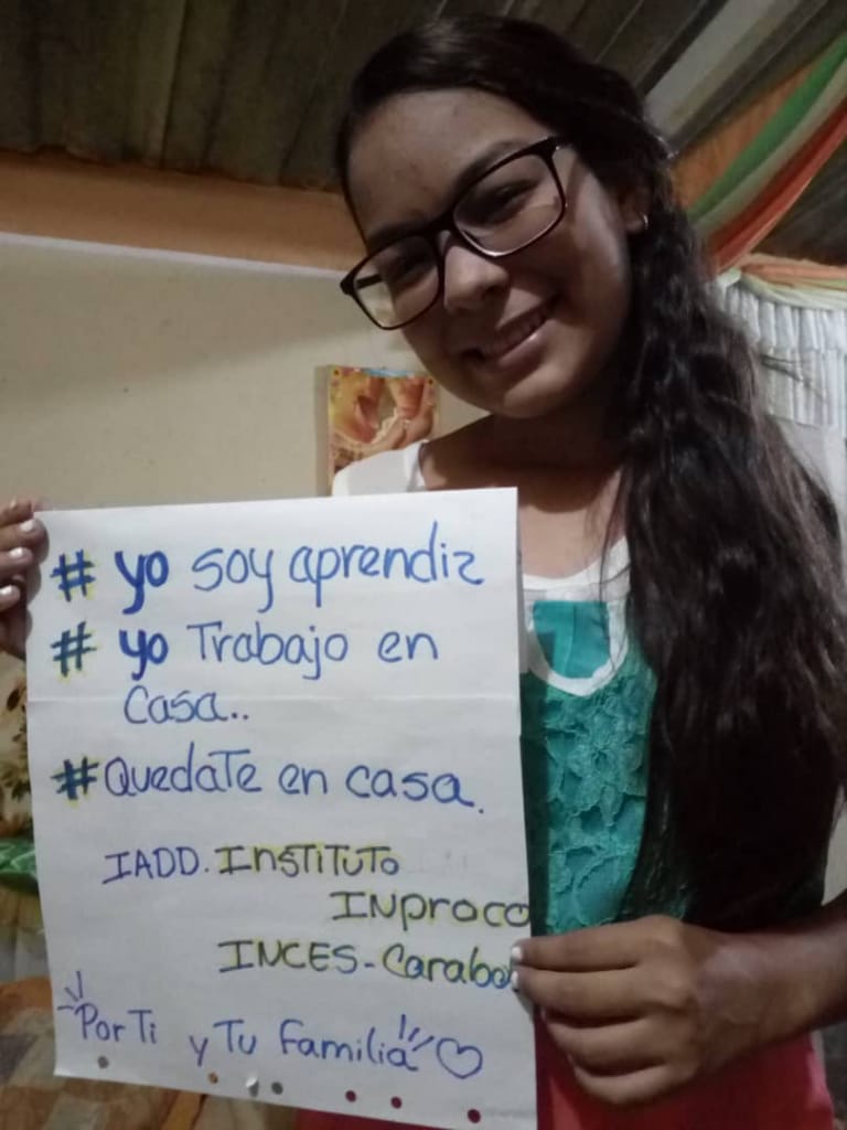 INPROCO1's tweet photo. @incescarabobo @guyensaul Dando continuidad y destacando el trabajo de nuestros aprendices #sinsalirdecasa #portiyportodos #quedateencasa #soyaprendiz https://t.co/YYLnE1Gn3z