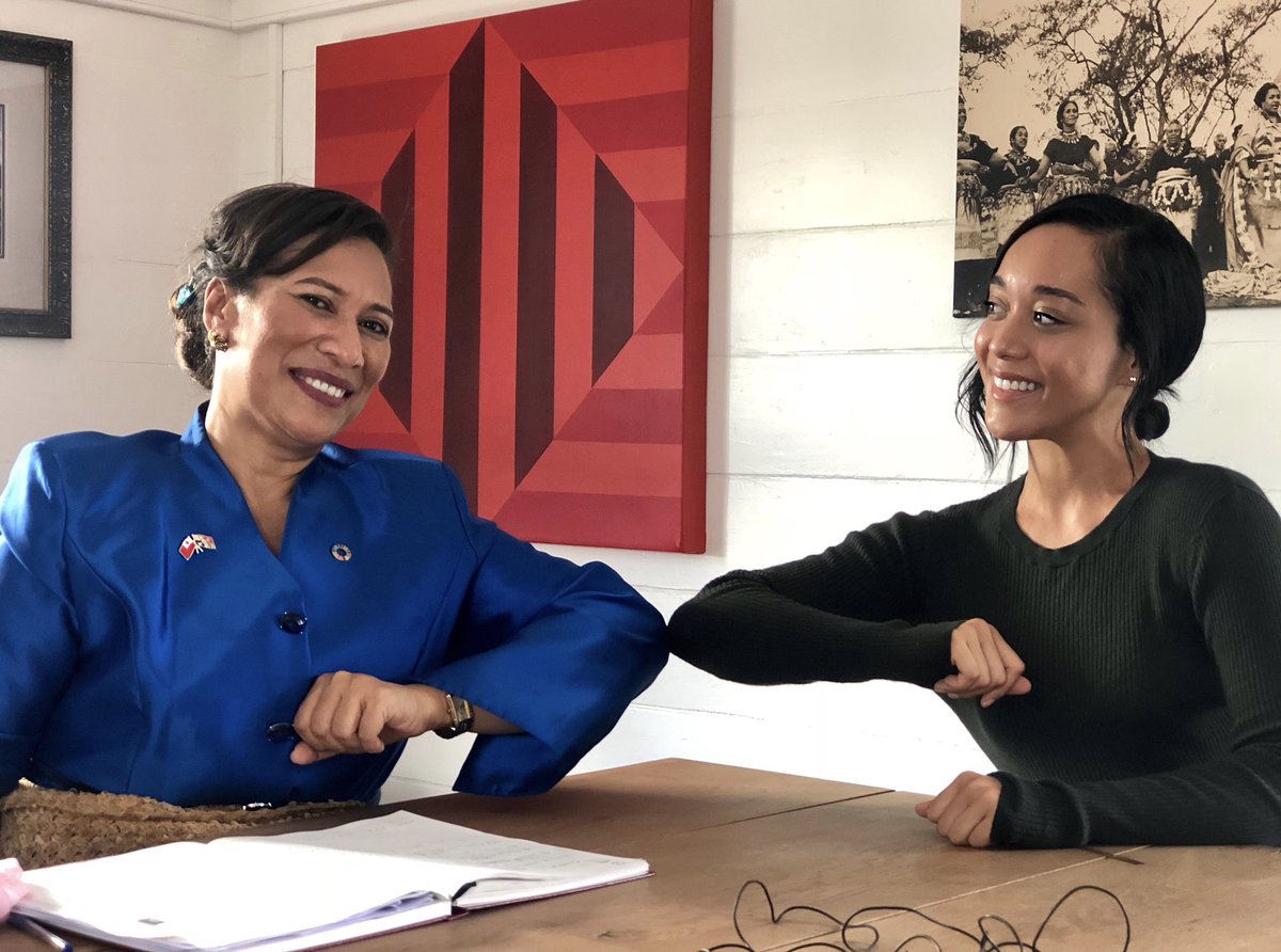 ElizabethVKite's tweet photo. Met w/ our Minister of Health today. #Tonga so far have 0 cases for #COVID19 &amp; she along w/ her ministry are determined to keep it that way! But, all hope isn’t just w/ them, it’s w/ the rest of us! We #youth - need to comply &amp; abide by professional advice - to keep #Tonga safe! https://t.co/hyTim0GLpO