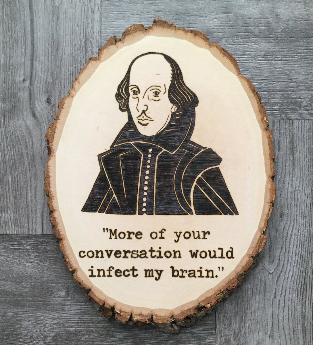 britandcelt's tweet photo. Here’s some more pieces I recently posted over on IG for #BurntMarch. The York Minster for the theme ‘Big’, one of my favorite Shakespearean insults for ‘Sharp’, All Things Bright and Beautiful piece for ‘Bright’, and the sloth for ‘Slow’. #woodburned #pyrography https://t.co/ENvAHdPvbx