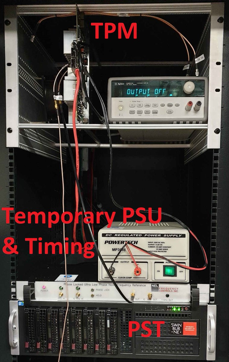 Yuqing__Chen's tweet photo. @SKA_telescope Low PSI welcomes another new resident - the first SKA Low TPM (station digitiser) is now colocated with the Perentie (correlator/beamformer). The TPM was installed, configured and successfully tested with @IRA_INAF remote tech support! SAFe demo coming next week... https://t.co/cHCttBB8MA