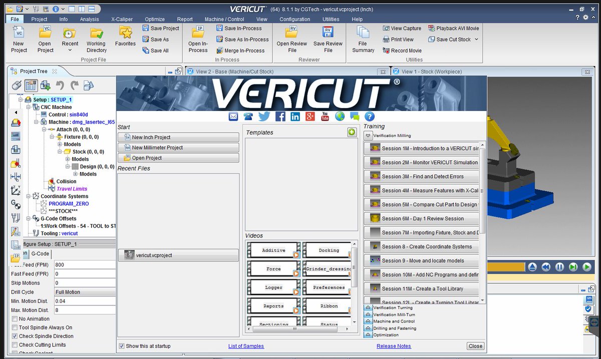 optics2k's tweet photo. Vericut v9 https://t.co/H9dDJviG8k