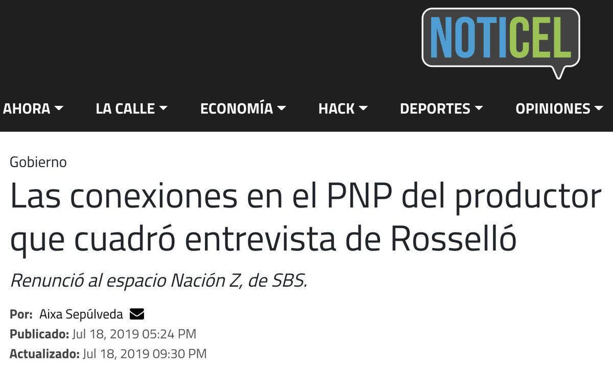 The other co-creator of Noticias Xtra is radio host and producer Sixto George, who was involved in a scandal during summer 2019 when he arranged a friendly interview with then-embattled Rosselló, from which the bodyguard barred show cohost Mayra López Mulero.