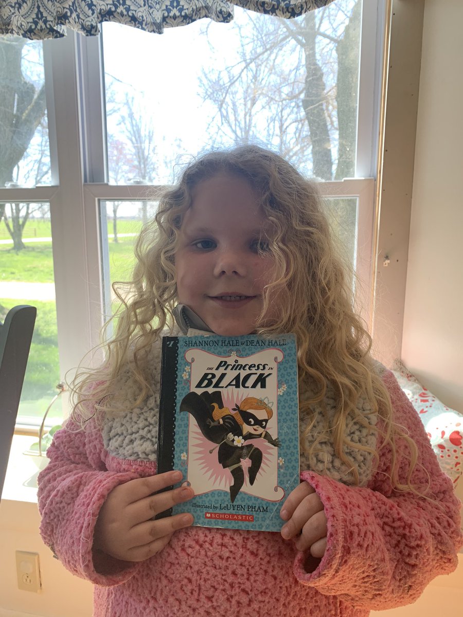 caseyzent's tweet photo. DEAR Spirit Day! Ava with her favorite book. #mvesspirit https://t.co/OdtER3AWAK