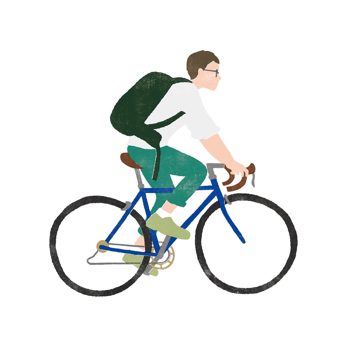 すずき はるか イラスト Map用に描いたイラスト 自転車に乗る男性 1日1絵 イラスト イラストレーター イラストグラム 絵描きさんと繋がりたい イラストレーターさんと繋がりたい Illustration Illustgram Szkhrkillustration Illustrator