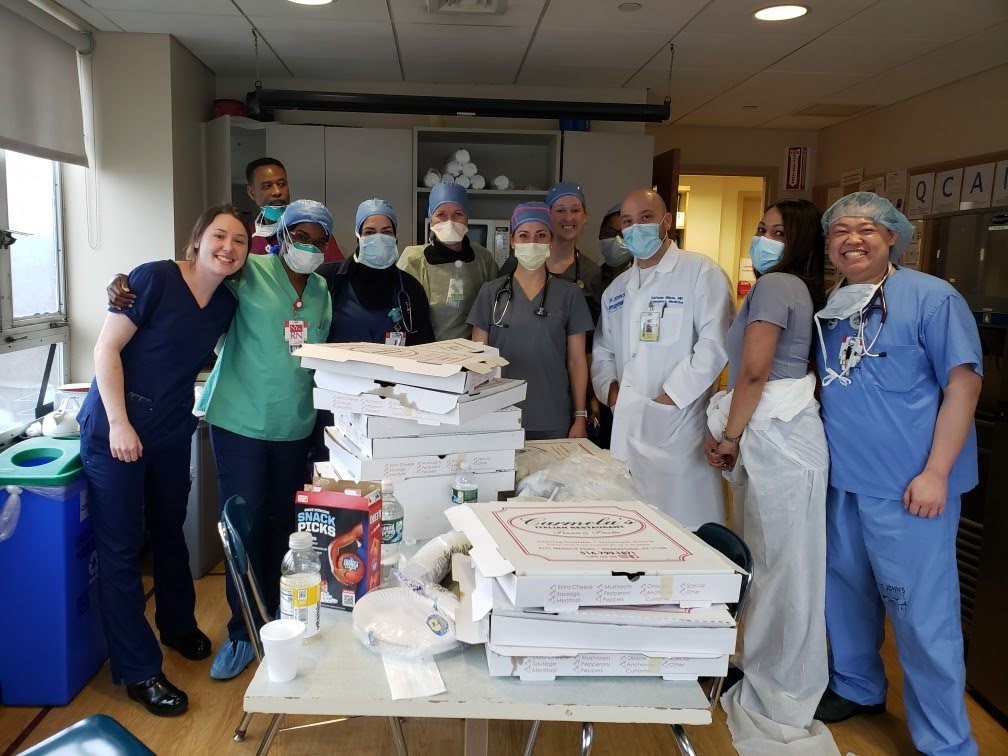 To <a href="/HillaryClinton/">Hillary Clinton</a> &amp; <a href="/BillClinton/">Bill Clinton</a>, two public service leaders I deeply admire: thank you for sending delicious pizzas to the ER staff at <a href="/SJRHtoday/">St. John's Riverside Hospital</a>! The support meant so much as we all continue caring for patients during #COVID19. Sincerely, Jonathan (ER resident &amp; <a href="/CGIU/">Clinton Global Initiative University</a> alumnus)