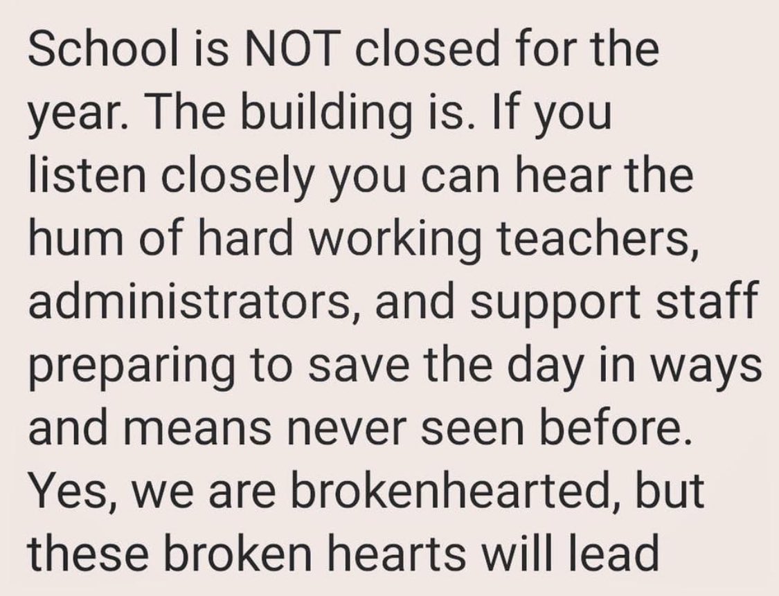 Let’s make tomorrow #thankateacherthursday  if your kids are home doing distance learning ask them to thank their teacher for all they are doing!