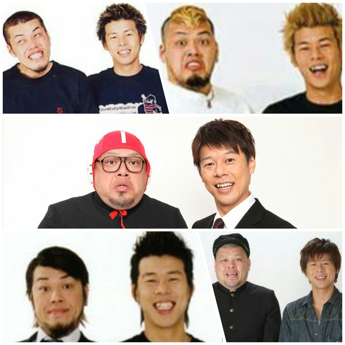kckymovie's tweet photo. 野性爆弾、宣材写真の変還 https://t.co/PH3C3rTvTC