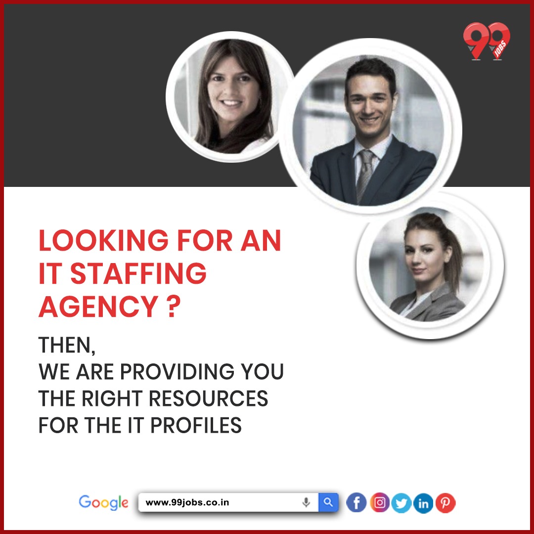 99_pvt's tweet photo. Looking For an IT Staffing Agency? 
Then, We Are Providing You with The Right Resources For The IT Profiles.
Get in touch for more info @ https://t.co/WbXJBTx3fN
#ITQualityHiring #ITStaffingServices #ITRightResources #ITstaffHiring #99jobs https://t.co/W2u5dIeC5e