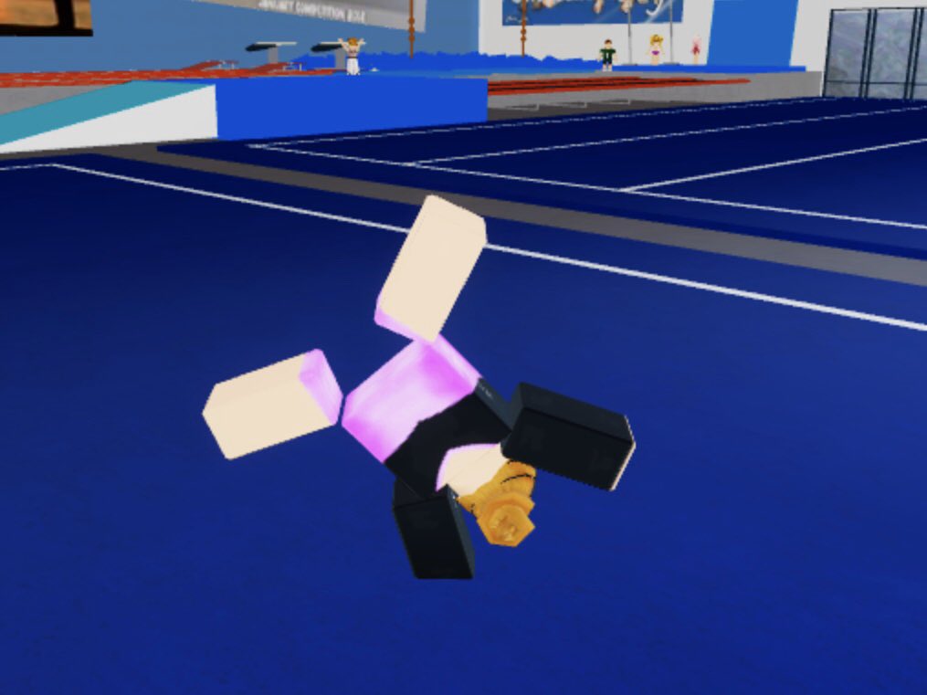 Samanth85402003's tweet photo. I am training for the Gymnastic’s Competition for Next Month. I just love to practice. @RobloxGymnastic  #Practicing https://t.co/eXA8n4sZhA