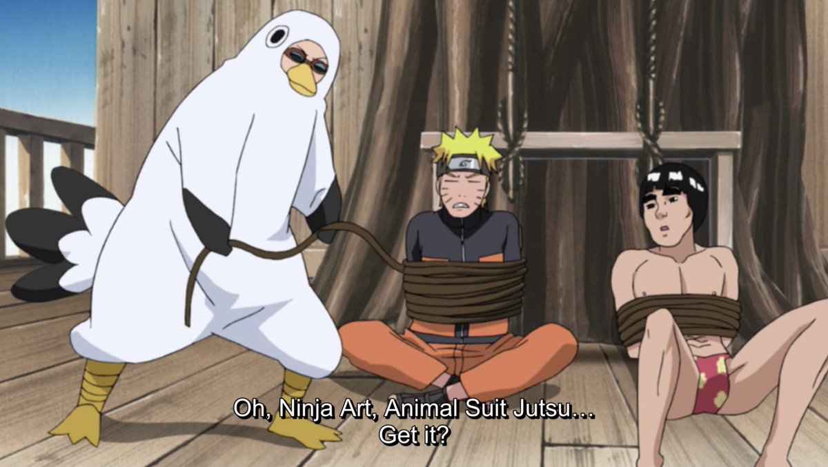 oh to be a sunglasses jounin in a seagull kigurumi