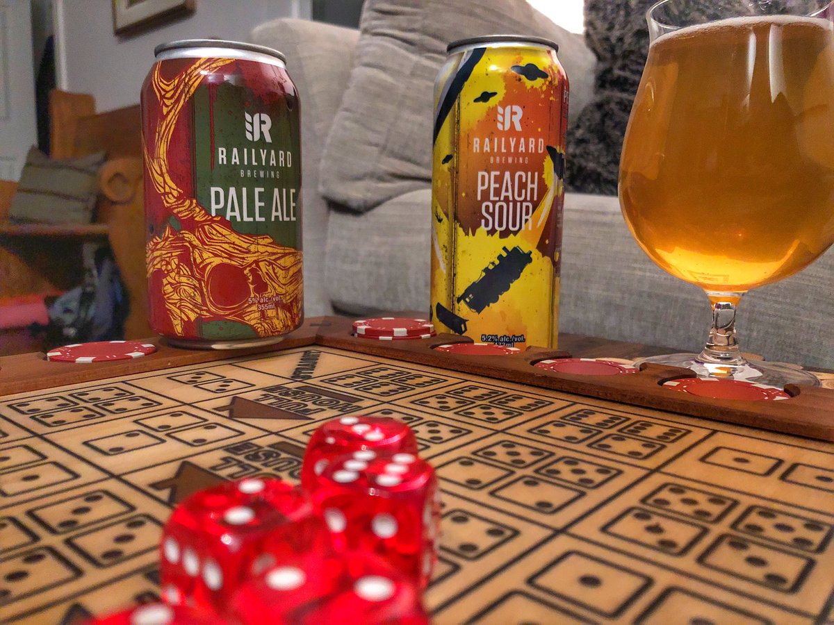 Games Night made possible by local beer delivery! #StayHomeStaySafe #yycbeer #SupportLocal