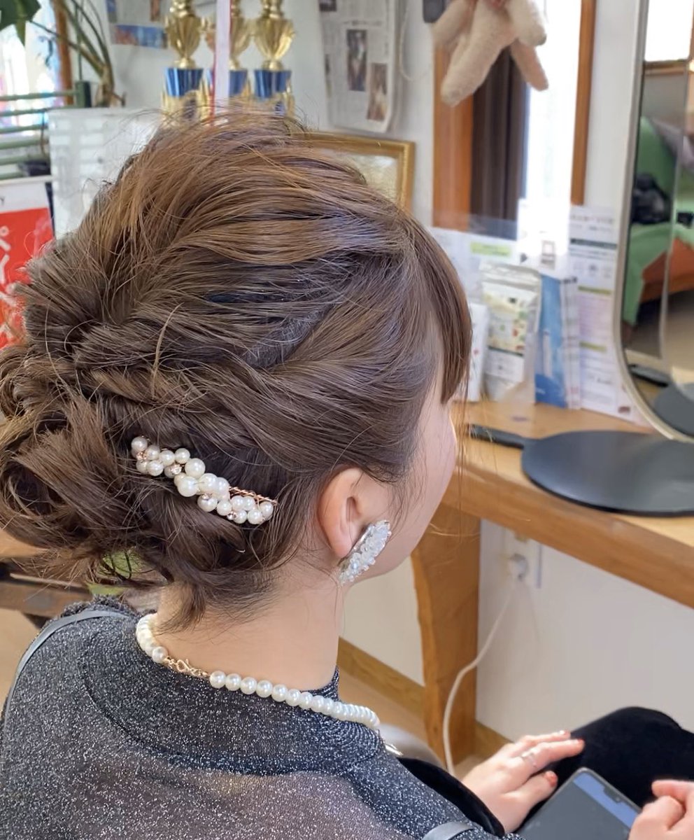 ミソノ美容室 Infinic 一関 結婚式参列 ヘアメイク Ichinoseki Misono Salon Beauty Hairset Hairstyle Nailist Nail Jellnail 岩手 一関 千厩 ミソノ美容室 サロン ヘアー ヘアスタイル ネイルリスト ネイル ジェルネイル 着物