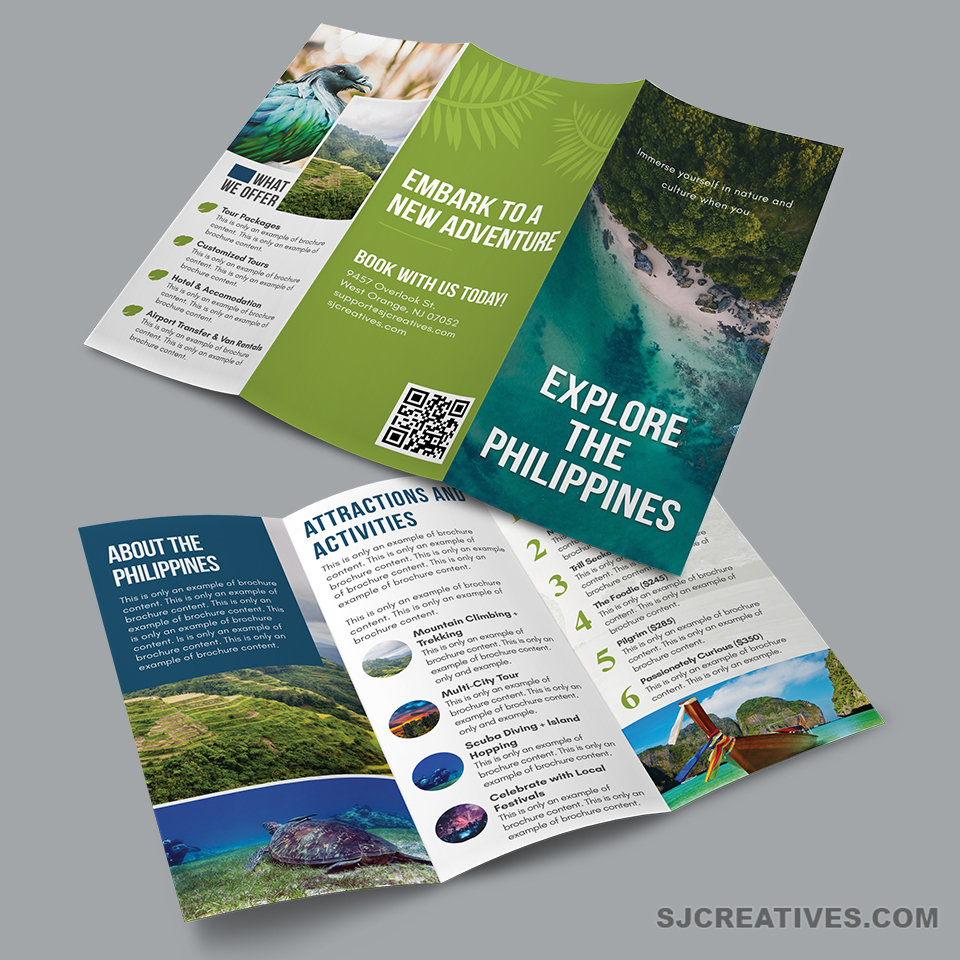SJCreativesTeam's tweet photo. Travel Brochure Design Concept. You can watch the timelapse video here: https://t.co/PvlC5tNFI0 https://t.co/xtfJjrdH9q