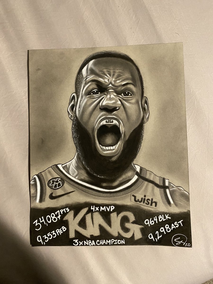 iBmac1's tweet photo. “King Of LA” #MyArt #LSArt @KingJames https://t.co/zjafxyY3uf