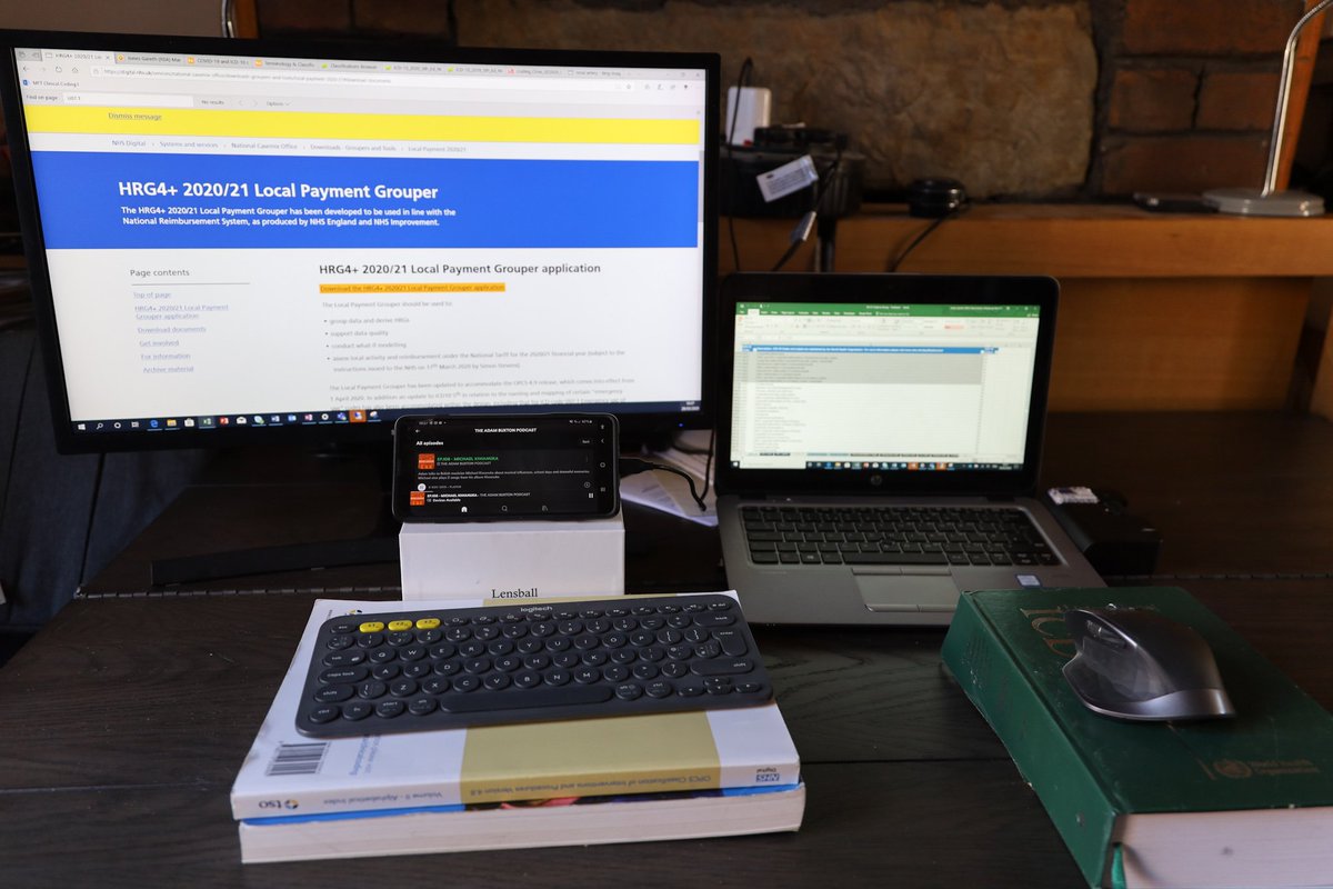MFTCosting_GJ's tweet image. The joy of being a #clinicalcoder is that the classifications books make excellent desk accessories/mouse mats 😄 #workingfromhome PS thanks to Adam Buxton & @michaelkiwanuka for keeping me company @Spotify @ihrimuk @M_JonesACC @FrenchayGC @artoftiamat @Megaton_Settler @eocine
