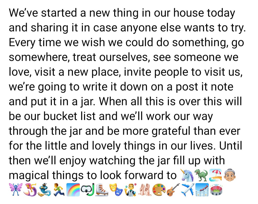 keltyps's tweet photo. A lovely idea here...
#familyfuntime #together #lotstolookforwardto https://t.co/cnBwqrpoGi