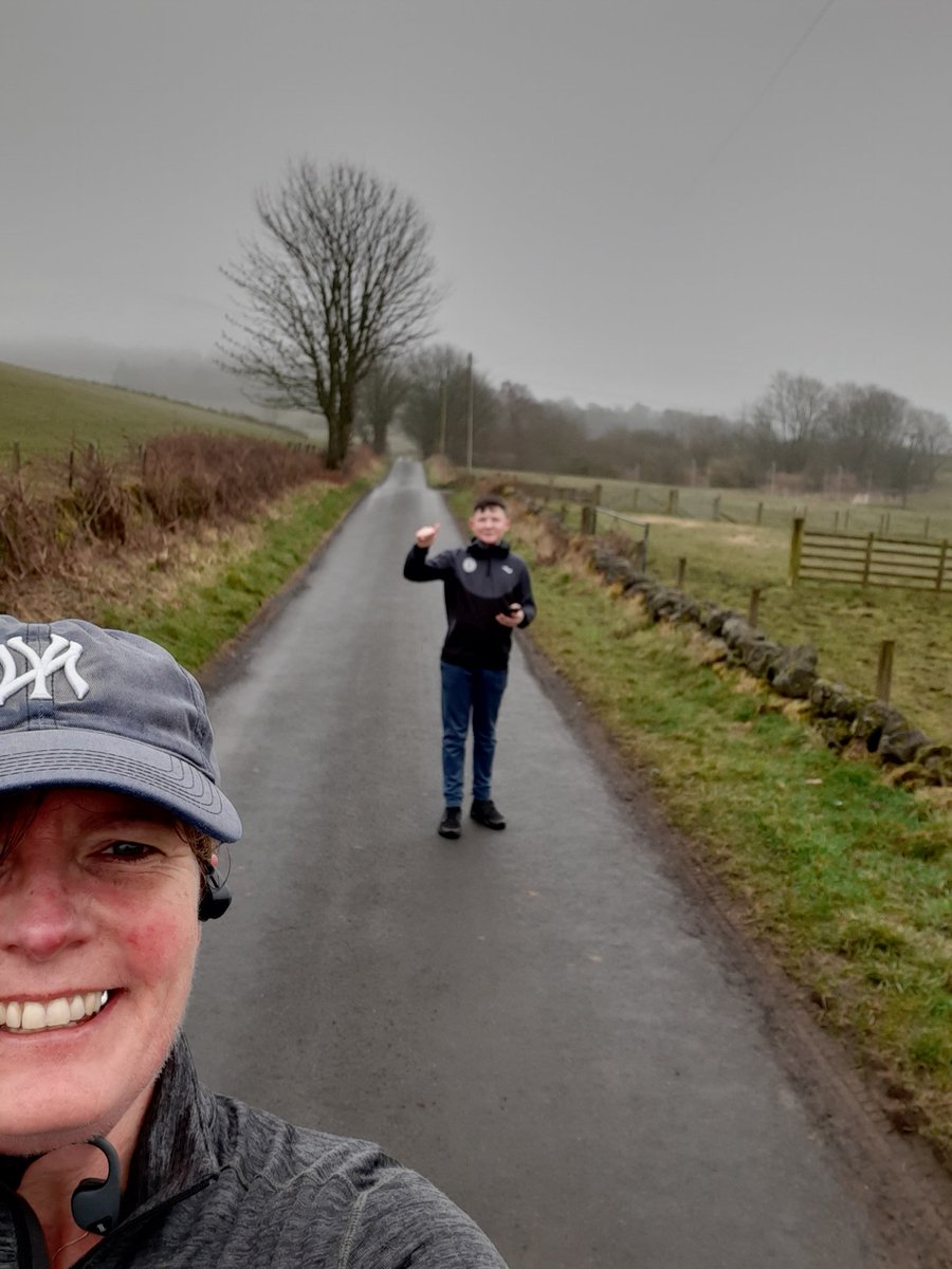 KirstBoydo's tweet photo. Wee fella wishing he was back at school .. I've just taken him for a double PE lesson .. a social distancing 10k in the middle of nowhere ! https://t.co/rTrklLoXH2