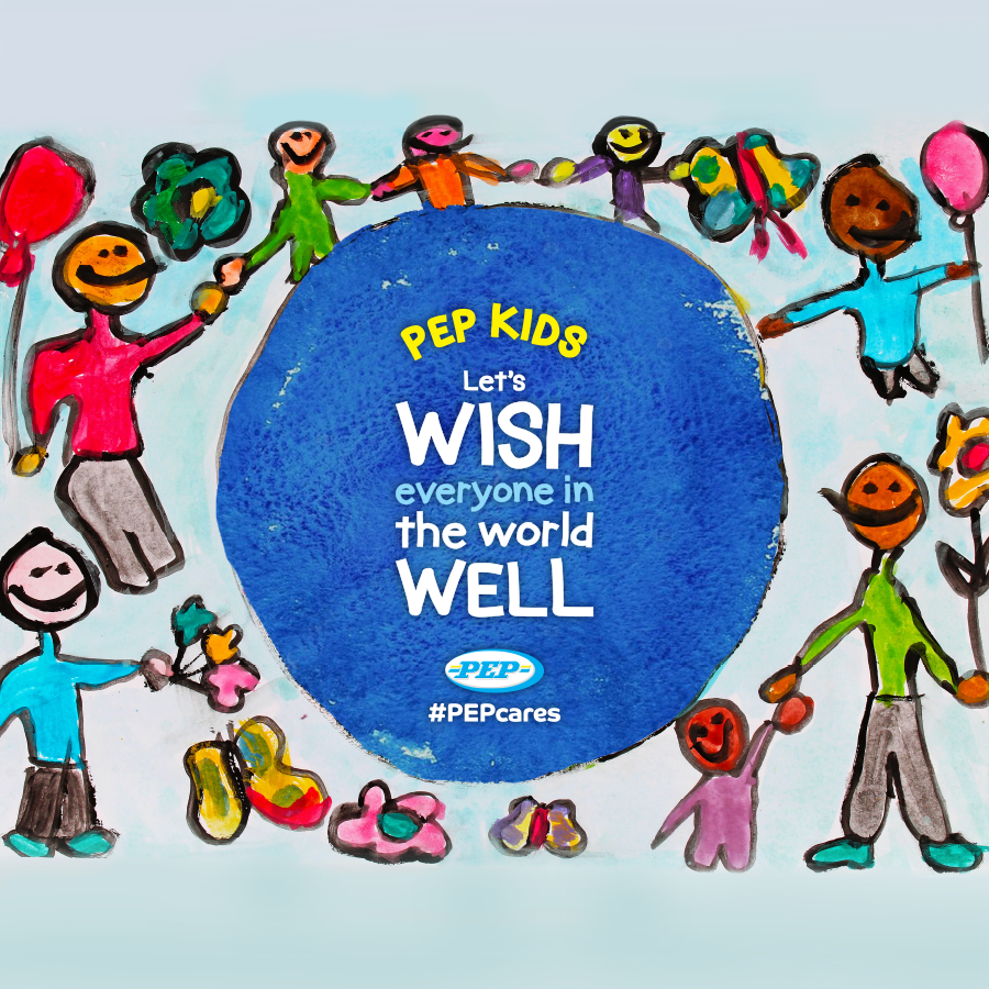 We’re asking PEP kids to help us wish the world well. 
Here’s how;
1. Get creative &amp; make a GET WELL CARD. 
2. Take a photo of the card &amp; upload it to social media using the hashtag #PEPcares.

We’ll share your messages far and wide.
#PepCares