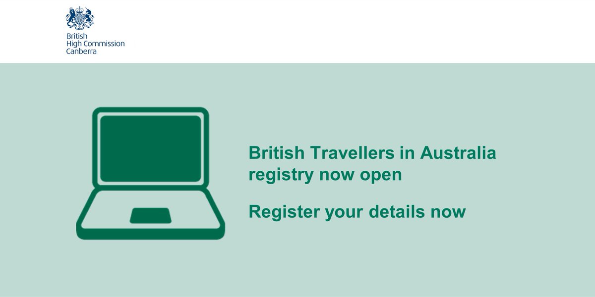 1/4 We are launching a new registration site for British travellers bit.ly/BritsinAustral…. This site will help us capture more detailed information about the number, location and specific needs of individuals