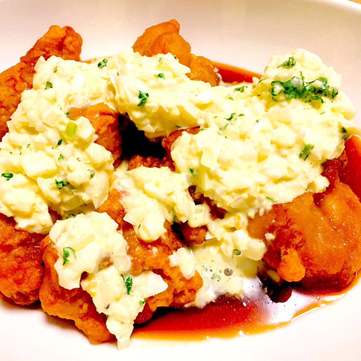 ムシャクシャしたのでチキン南蛮つくった よりのイラスト