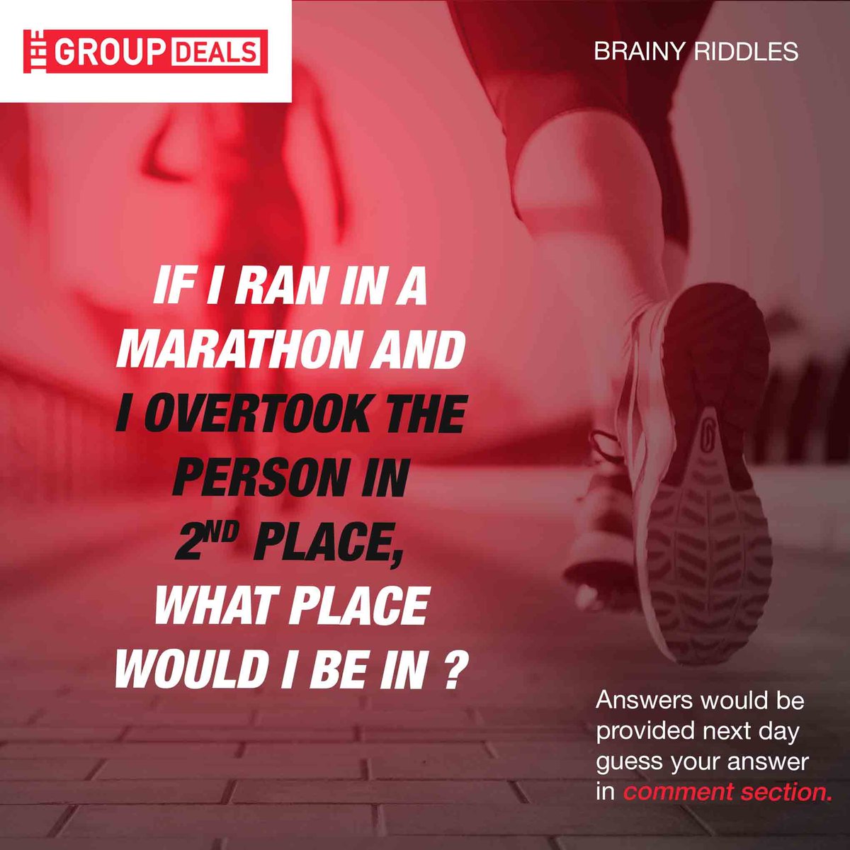 thegroupdeals's tweet photo. It's time to sharpen your #brain.
Guess what would be the answer for this Brainy Riddle? Comment Your Answer
The answer would be revealed next Day
#brainyriddle #riddles #braingames #braingame #sharpenyourmind #games #timepass #timepassgame #playtime #funnygames #holidaysfun https://t.co/1JvJyusEki
