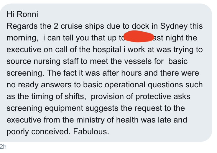 RonniSalt's tweet image. From a twitter follower who is senior at a Sydney Hospital. Can put you in touch if they agree.