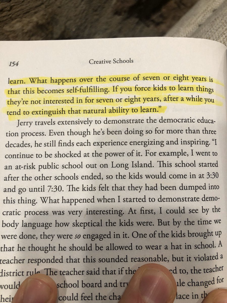 During this time away from school I think it’s essential that we really start to rethink it 🤔. How can we be better for kids? <a href="/mr_Alsheimer/">Jonathan Alsheimer</a> <a href="/gcouros/">George Couros</a> and <a href="/SirKenRobinson/">Sir Ken Robinson</a> have some ideas...as do I 😉 #SPIES #ignitechange