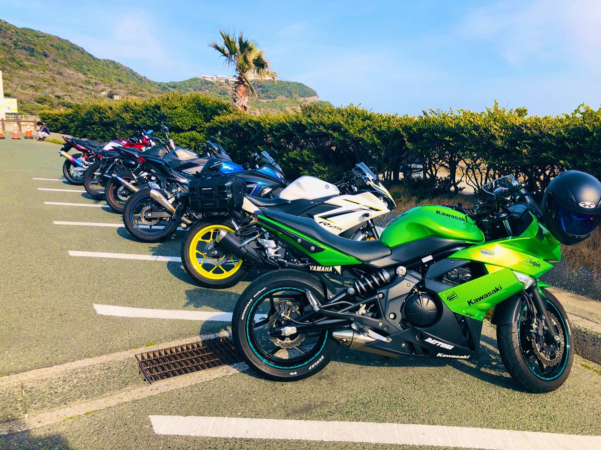 krider96630005's tweet photo. 会社の同期と伊良湖岬へ愛知初ツーリング！美味しい海の幸もいただきました😋
#ツーリング
#バイクのある風景 
#Kawasaki #Ninja
#Yamaha #YZF https://t.co/nlSVzcAwOn