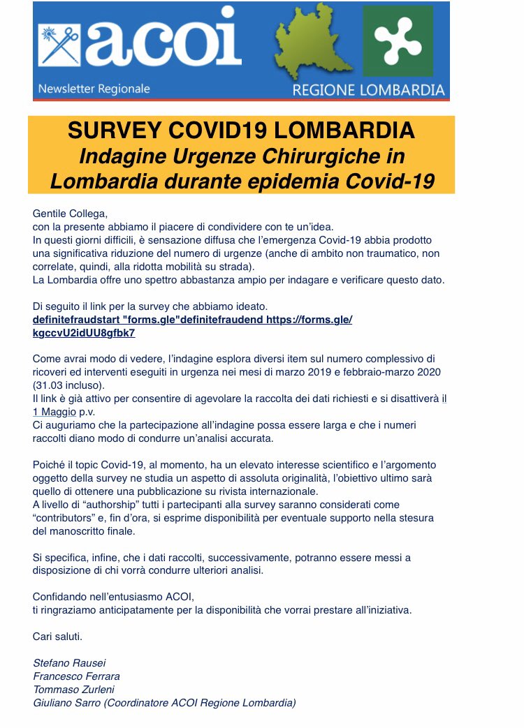 RauseiS's tweet photo. Mi rivolgo (per il momento!) ai soli colleghi chirurghi lombardi...per chi fosse interessato! GRAZIE! https://t.co/ogDNiBcabT