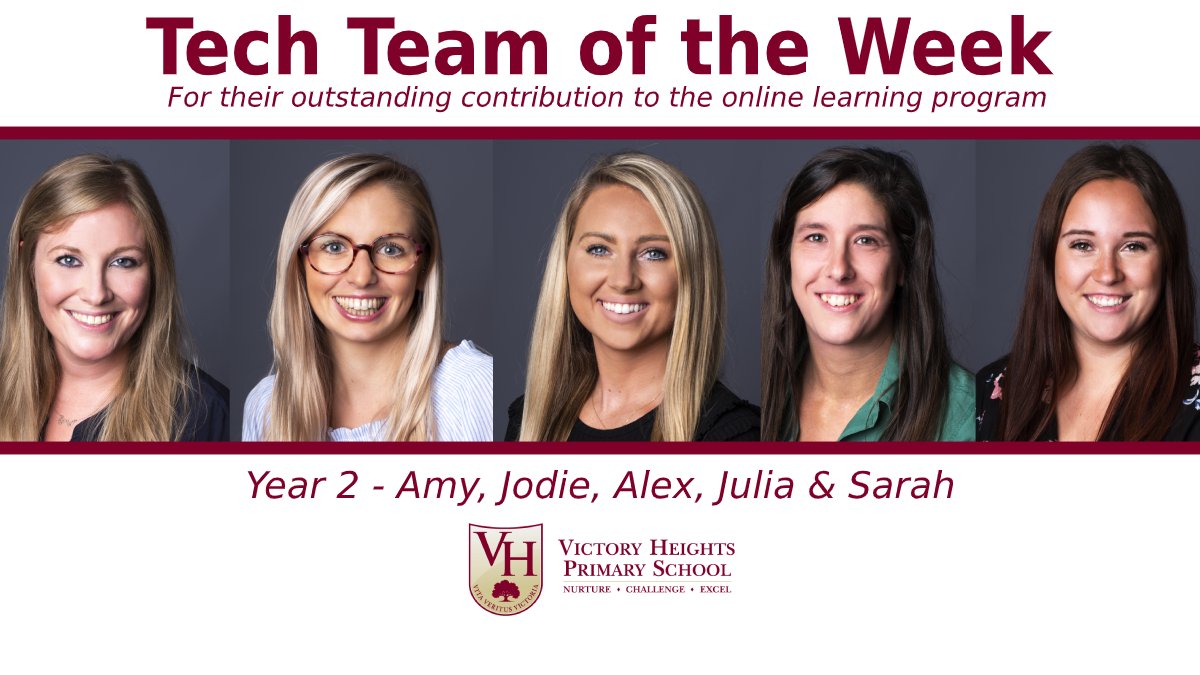A massive well done to <a href="/VHPS_Year2/">Year 2 | Victory Heights Primary School</a> for being the 'Tech Team of the Week' - recognition of your outstanding efforts in supporting the online learning program this week. How about a retweet for these heroes <a href="/KHDA/">KHDA | هيئة المعرفة والتنمية البشرية بدبي</a> #InThisTogetherDubai
