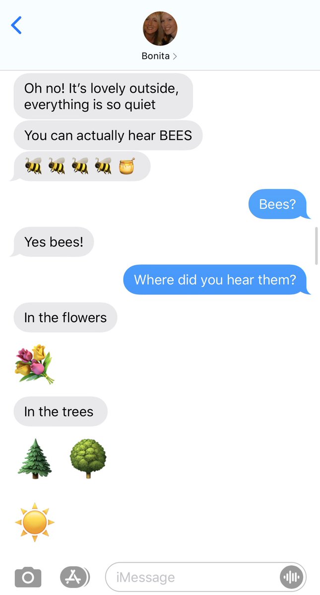 KimberleyDvs's tweet photo. Looking on the bright side, one thing I am enjoying about the lockdown is how quiet it is outside, no traffic, tube running less frequently. All I can hear right now is birds singing. A text exchange with my sister on this even turned into poetry.... https://t.co/jm5vRVzwYz