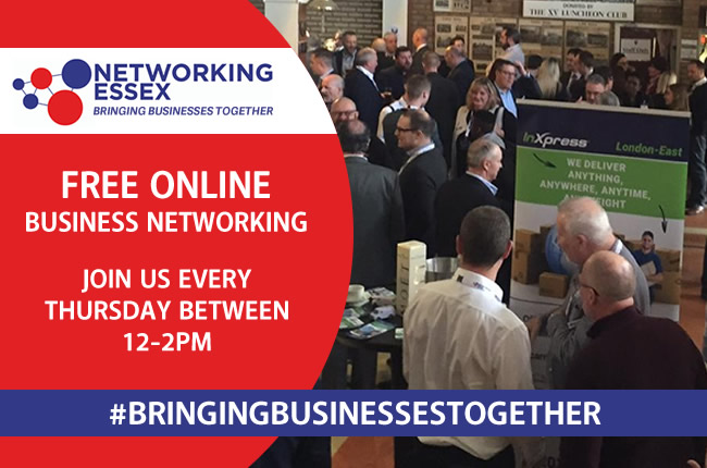 Don't forget to book in to our live online networking meeting. at 12- 2pm today. Well look forward to seeing you all there #BringingBusinessesTogether #NetworkingEssex ow.ly/63x950yWfmX